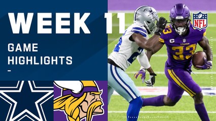 Cowboys vs. Vikings Week 11 Highlights | NFL 2020