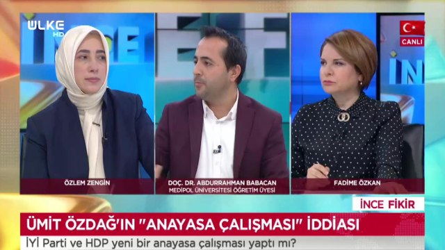 İnce Fikir - Fadime Özkan | Özlem Zengin | Abdurrahman Babacan | 22 Kasım 2020