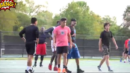 Grandma Plays Basketball At The Park!/sport