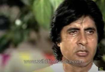 Angry young man Amitabh Bachchan on Ganga Jamuna Saraswati sets