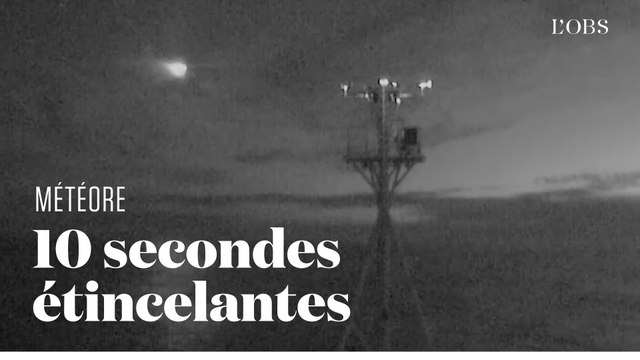 Les images rares d'un météore filmées par un navire australien