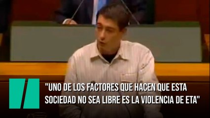 Oskar Matute en 2004: "Uno de los factores que hacen que esta sociedad no sea libre es la violencia de ETA"