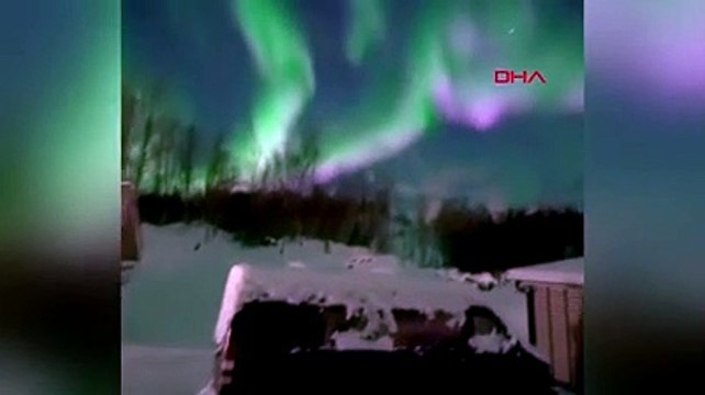 Norveç'te kuzey ışıkları böyle görüntülendi
