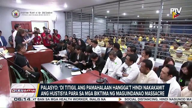 #UlatBayan | Palasyo: 'Di titigil ang pamahalaan hangga't hindi nakakamit ang hustisya para sa mga biktima ng Maguindanao Massacre