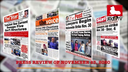 CAMEROONIAN PRESS REVIEW OF NOVEMBER 23, 2020