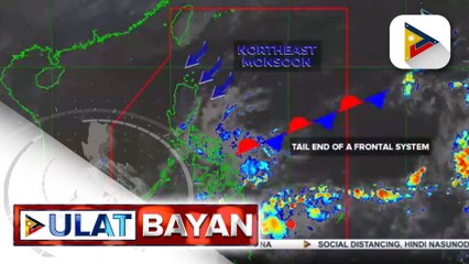 PTV INFO WEATHER: Tail-end ng frontal system, magpapaambon sa ilang bahagi ng Southern Luzon at Visayas