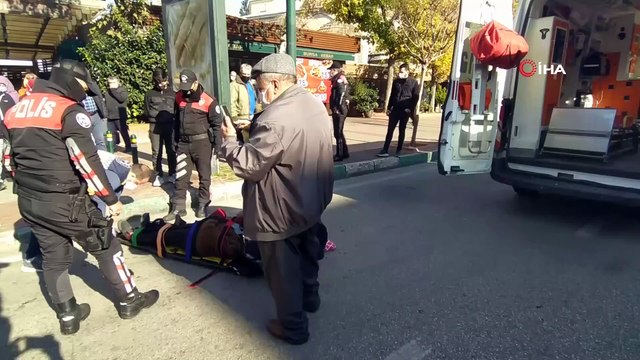 Araba çarpan yaşlı kadının feryadı yürekleri dağladı