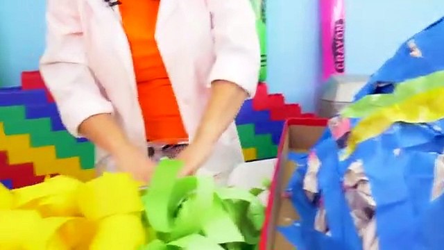 Ryan learns Easy DIY Science Experiment for Kids with how to make a homemade Volcano