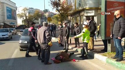 Yaşlı kadına otomobil çarptı, sürücüsü bakın kim çıktı!