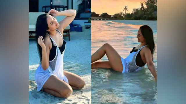 Sonakshi Sinha ने Maldives में Black Bikni पहनकर लगाई आग, Viral Pics | Boldsky