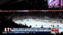 Bakersfield Condors Teddy Bear Toss will be a drive-thru outside Mechanics Bank Arena this year