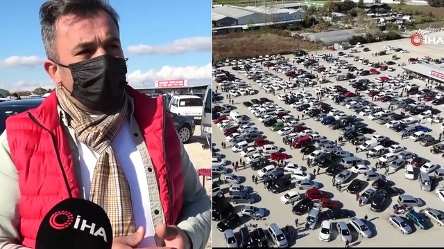 Oto Pazarında Satışlar Durdu, Ziyaret Edenler Sadece Bakıyor