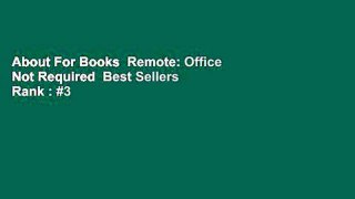 About For Books  Remote: Office Not Required  Best Sellers Rank : #3