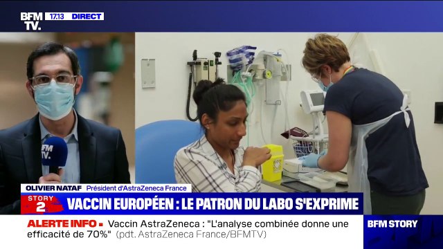 Vaccin AstraZeneca: À l'injection du vaccin, le système immunitaire se met en marche assure son président Olivier Nataf