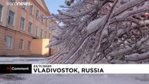 Eisstürme: Wladiwostok ruft Notstand aus