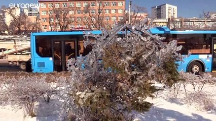 El fenómeno de las lluvias heladas deja un muerto y 120.000 personas sin electricidad en Vladivostok