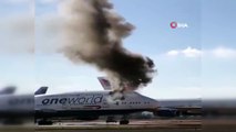 - İspanya’da yolcu uçağı alev aldı
