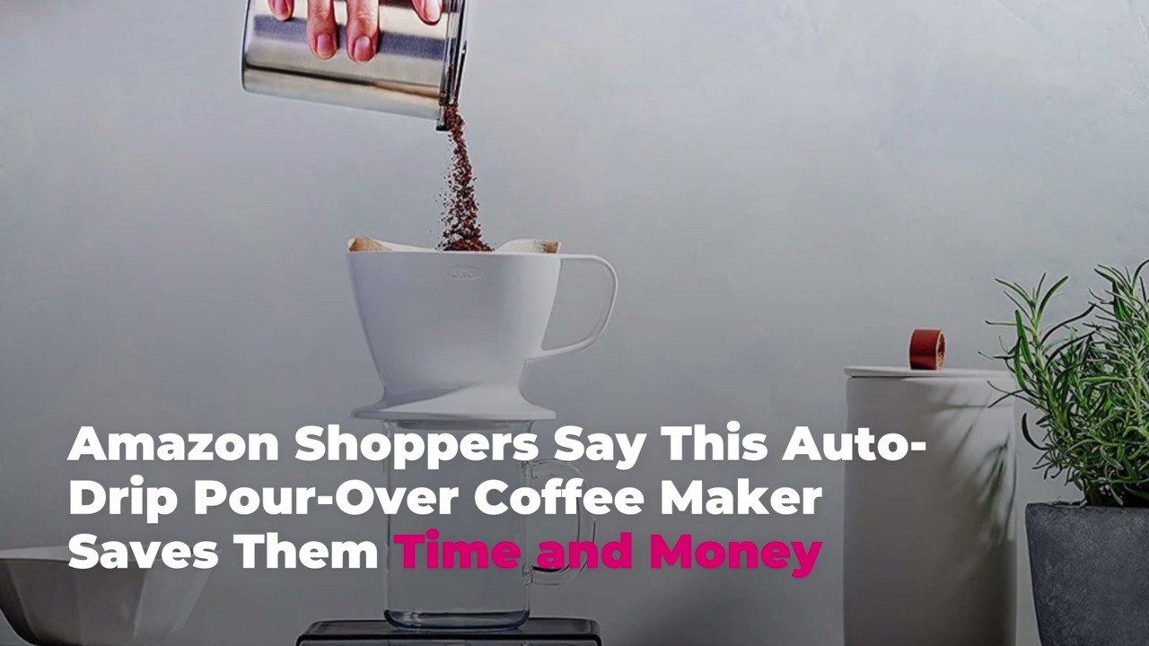 Amazon Shoppers Say This Auto-Drip Pour-Over Coffee Maker Saves Them Time and Money