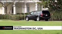 Les soutiens de Donald Trump le saluent sur son chemin vers… le golf