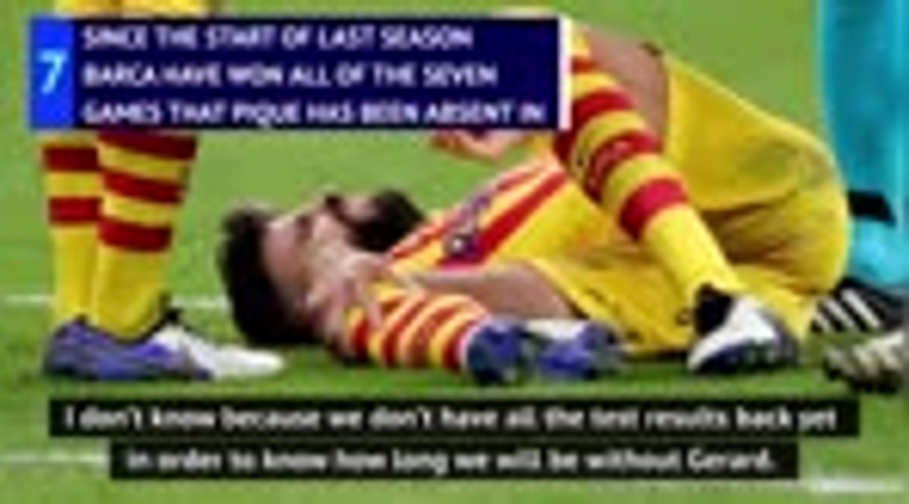 Barca will look to replace injured Pique in the...