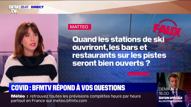 Les bars et restaurants des stations de ski vont-ils ouvrir? - BFMTV répond à vos questions