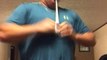 Guy Gets Poked in Nose By Bo Staff While Trying to Unwrap It Without Reading Instructions Manual