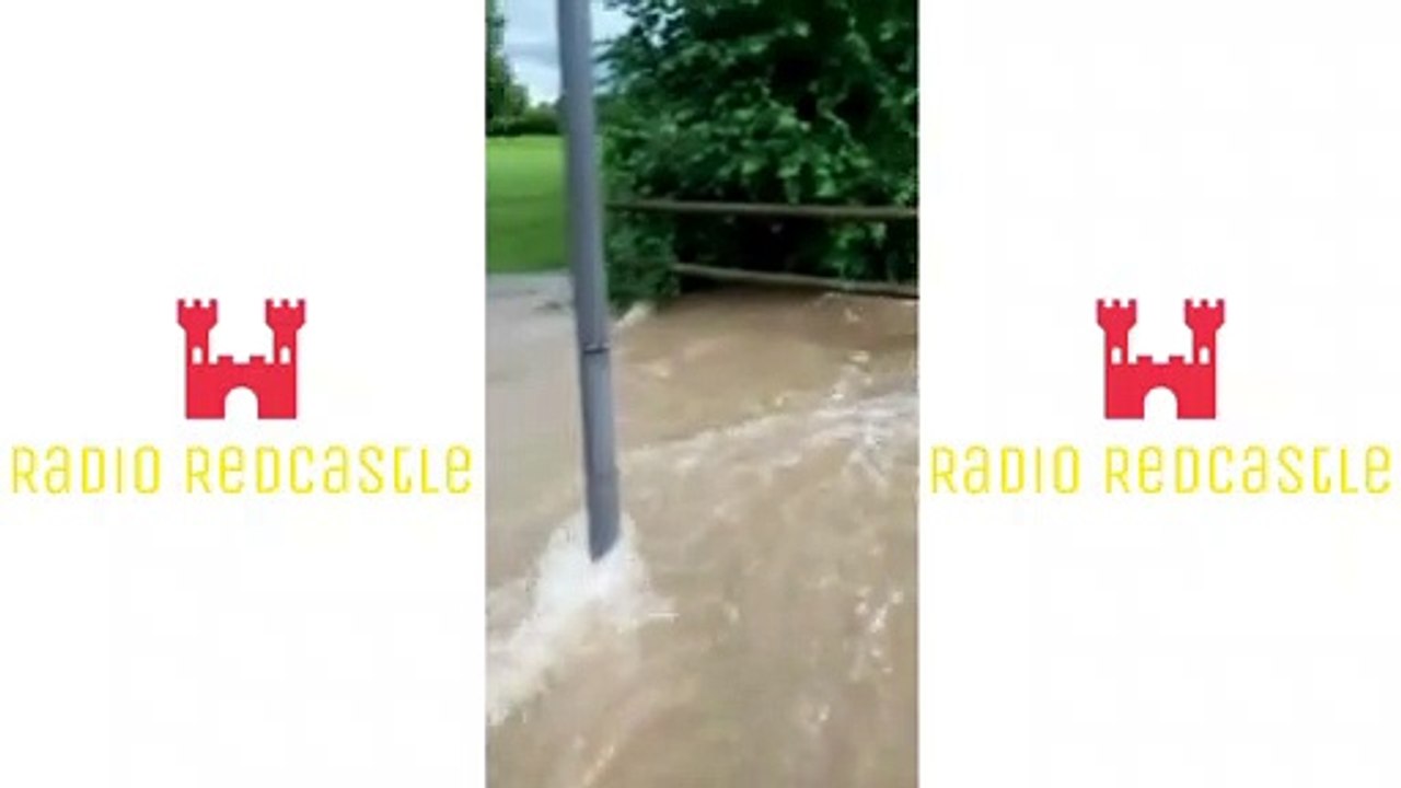 Überflutung in Rothenburg LU  - Juni 2020 - Friedhof