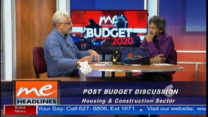 Post budget discussion- Housing and Construction