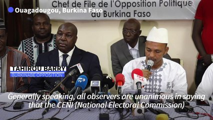 Burkina opposition denounces 'fraudulent' elections