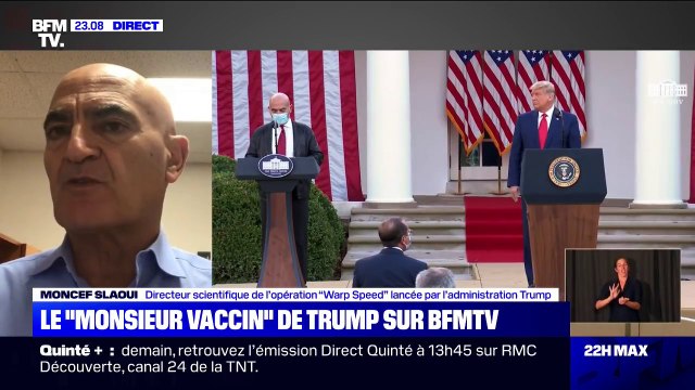 Moncef Slaoui, Monsieur vaccin de Donald Trump: L'objectif est de commencer à vacciner les Américains dès le 11 décembre