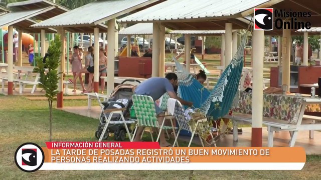 La tarde de Posadas registró un buen movimiento de personas realizando actividades