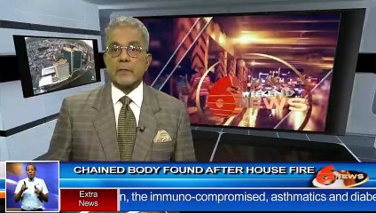 Chained body found after house fire