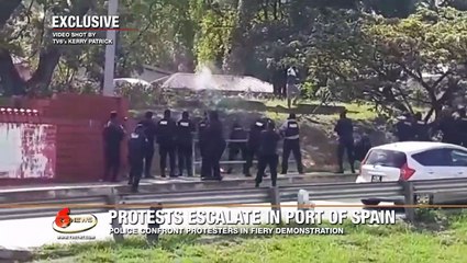 Protest escalate in Port of Spain