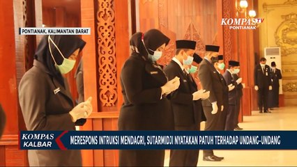 Menanggapi Instruksi Mendagri, Sutarmidji Nyatakan Patuh terhadap Undang-Undang