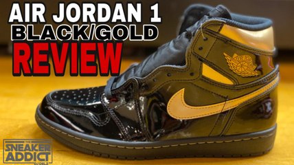 Air Jordan 1 Black Gold Pantent Leather Retro Sneaker Review