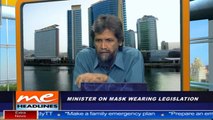 Minister on mask wearing legislation
