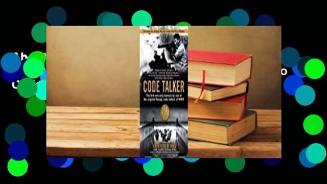 About For Books Code Talker: The First and Only Memoir By One of the Original Navajo Code Talkers