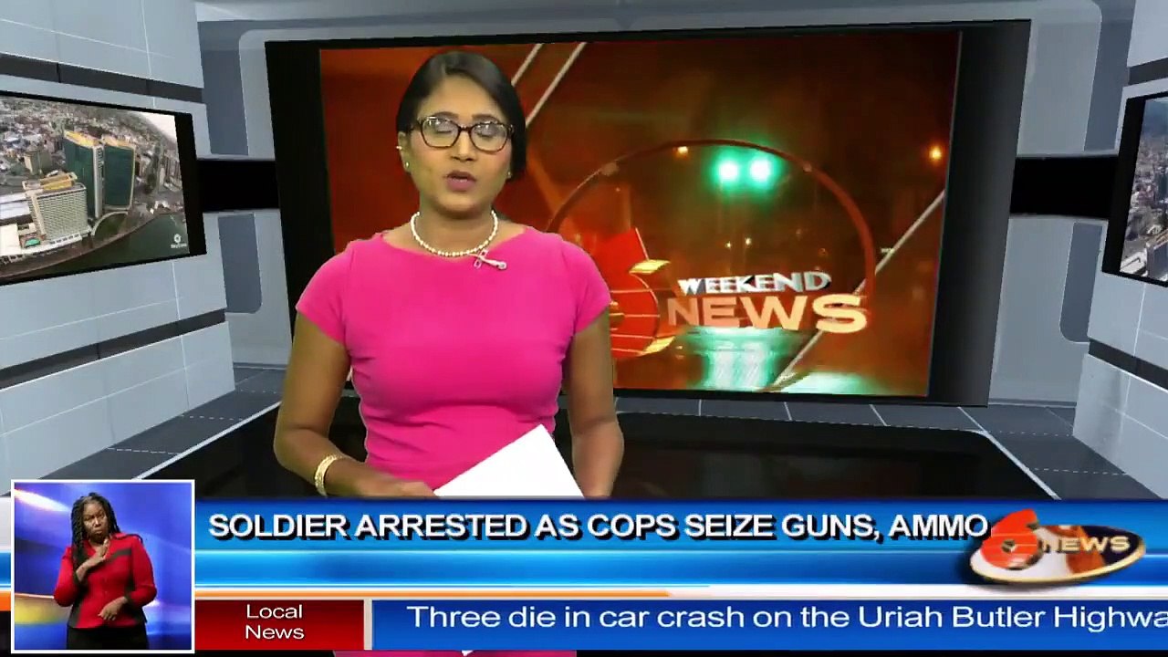 Solider arrested as cops seize guns, ammo.mp4
