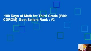 180 Days of Math for Third Grade [With CDROM]  Best Sellers Rank : #3