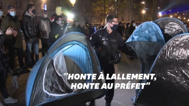 Un camp de migrants démantelé à République, Darmanin évoque des images choquantes