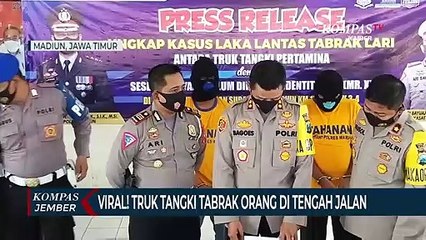 Viral! Seorang Warga Ditabrak Truk Tangki di Tengah Jalan