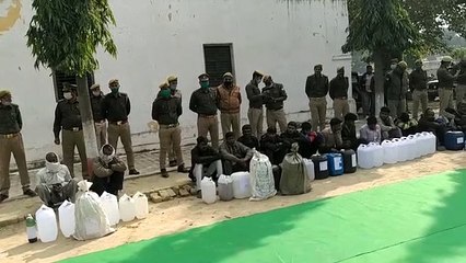 अवैध शराब के खिलाफ पुलिस की बड़ी कार्रवाई, 3030 लीटर शराब सहित 120 आरोपी गिरफ्तार
