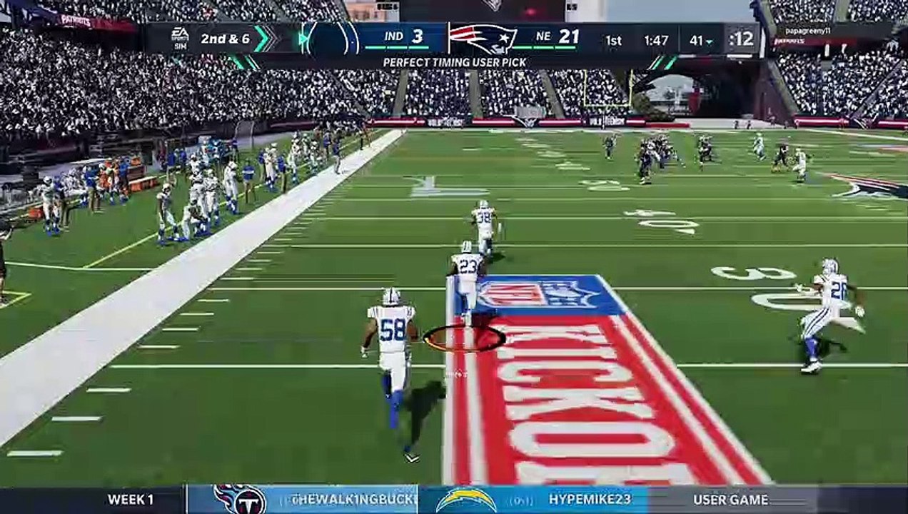 Madden 21 Week 1 S2 - Patriots vs Colts