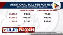 #UlatBayan | Taas-singil sa toll fee sa NLEX, ipatutupad bukas