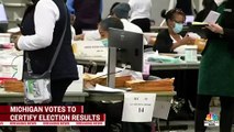 Michigan Votes To Certify Election Results, Declaring Biden Victory