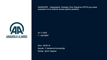 GAZİANTEP - Kırmızı bültenle aranan FETÖ zanlısı yakalandı