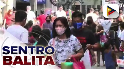 Mga mamimili, dagsa pa rin sa Divisoria para maagang bumili ng panregalo; COVID-19 marshalls, mahigpit na nagbabantay