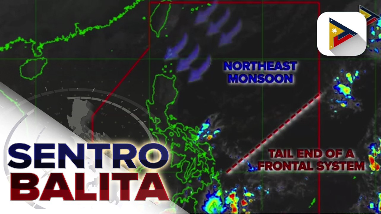 PTV INFO WEATHER: Tail-end of a frontal system, nagdudulot ng pag-ulan sa Davao at Caraga Region; Amihan, nakaaapekto sa Luzon at Visayas