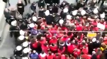 Birleşik Metal-İş üyesi işçilerin Ankara yürüyüşüne polis müdahalesi
