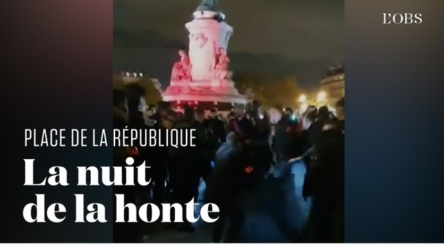 La violente évacuation d'un camp de migrants place de la République à Paris